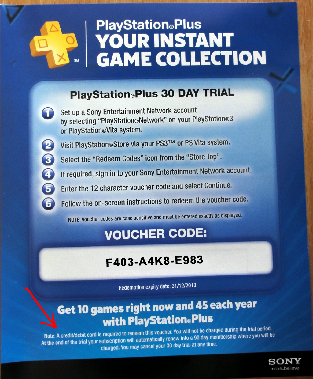 ps4 game promo code